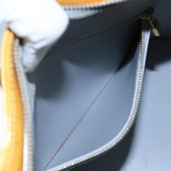 LOUIS VUITTON Monogram Vernis Houston Hand Bag Gris LV Auth - Picture 10 of 16